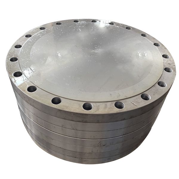 

national standard carbon steel large-diameter blind flange/flange cover ff full-plane special-shaped drawing processing order method
