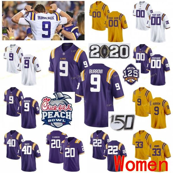 

custom lsu tigers college football jerseys 22 clyde edwards-helaire 25 tae provens 3 jacoby stevens odell beckham jr. women stitched, Black