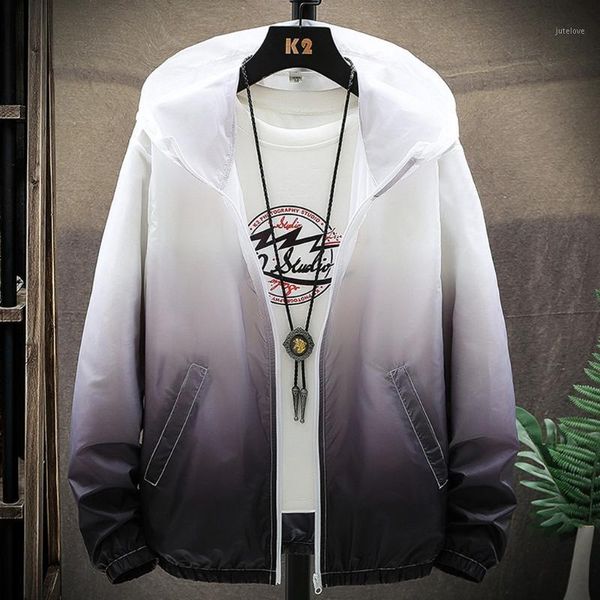 

kancoold women men gradient windproof outdoor bicycle sports quick dry jackets windbreaker sun protection clothing jul161, Black;brown