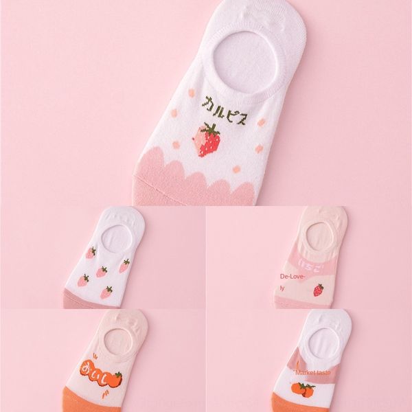 

20 весной и летом новый женский мультфильм розового девочка antiskidstyle невидимая лодка невидимых носков разносторонних лодка носков девуш, Black