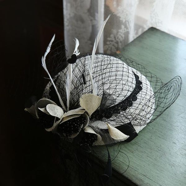 

stingy brim hats england billycock elegant performance formal dress cap women's with cheongsam of hat mori series1, Blue;gray
