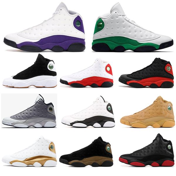 

new arrival 13 13s jumpman basketball shoes black cat island green wheat defining moments hyper royal mens trainers sports sneakers 40-47