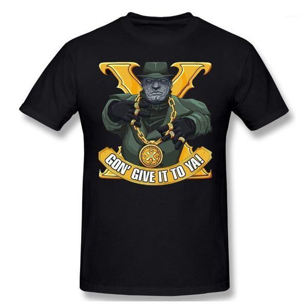 

mr x gon give it to ya t-shirt men basic tee shirt streetwear print residented evil zombie game funny design homme, White;black