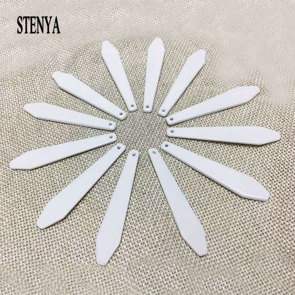 

turecolor 32x8mm green acrylic loose beads flat chips pendants tassels necklace earrings jewelry findings exaggeration charms decor