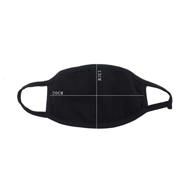 

100pcs anti-dust cotton mouth face massk man woman cycling wearing black fashion cotton masks good quality
