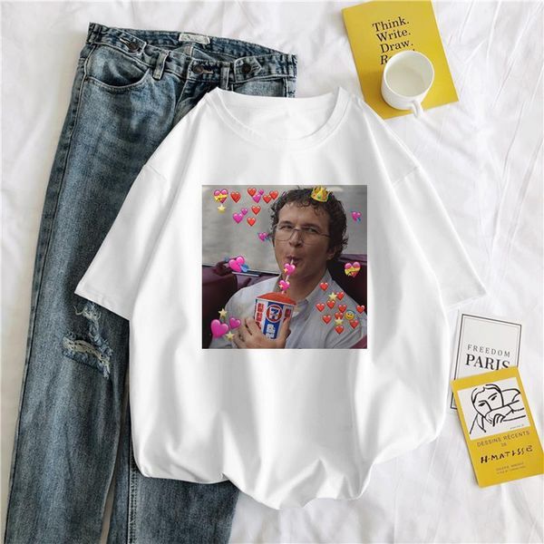 

depression brain harajuku tees women t-shirt casual new summer ins vintage clothes vegan size stranger things chic women, White