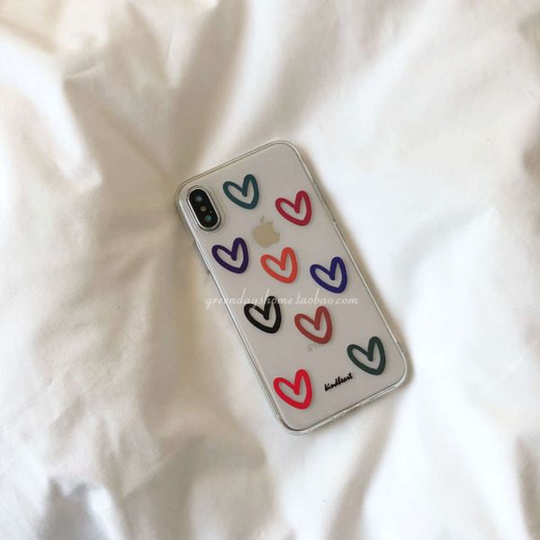 

78p suitable xr for 11pro 12 xsmax korea style simple love mobile phone case