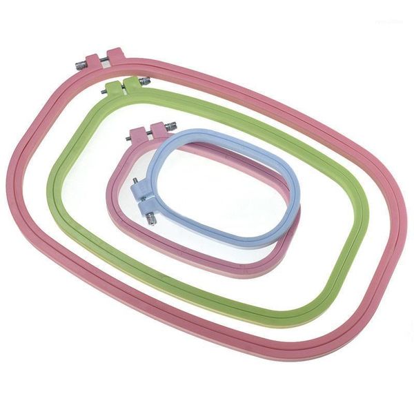 

1pcs embroidery hoops random color cross-stitch kit adjustable embroidered stretch tool hand sewing accessories square circle1