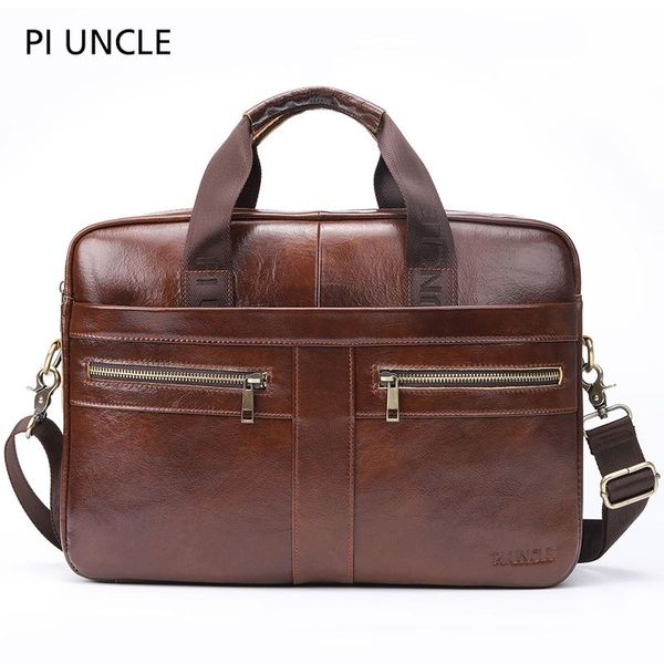 

men's briefcase bags men shoulder messenger bag crossbody 14 inch lapbag male computer handbag vintage cowhide
