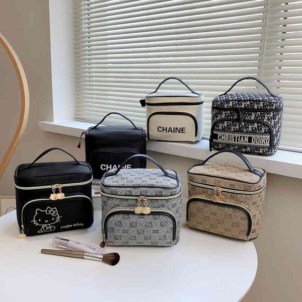 

cosmetic bags handbags fog flower korean version multifunctional portable case super large capacity washing and storage women's