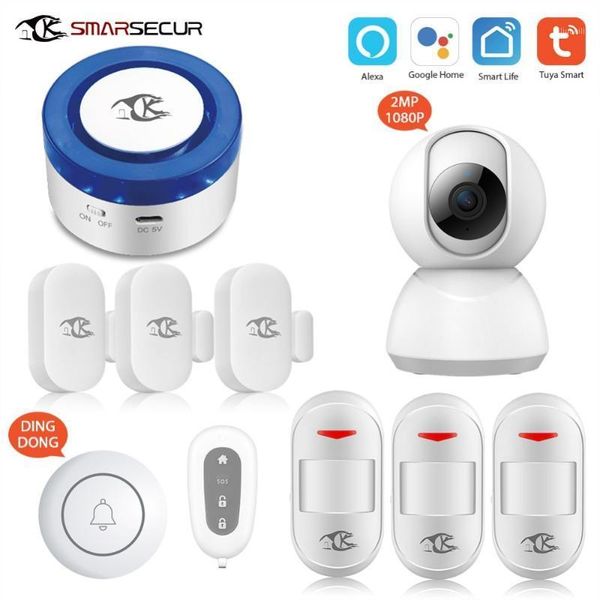 

wifi wireless siren home security wifi alarm smart siren tuya compatible with alexa/google home1