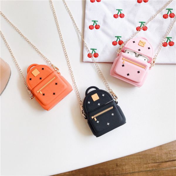 

airpods case designer chain bag airpods 1/2case bluetooth headset protective cover cute 3 colors