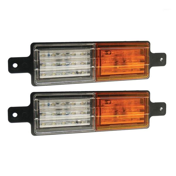 

emergency lights 2 pcs truck tail light 30led bicolor led warning side1