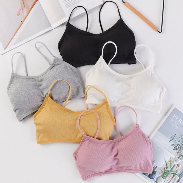 

cotton women bralette backless seamless padded bralette comfortable wire bra women's underwear bra female lingerie, Red;black