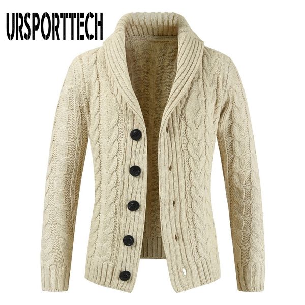 

new cardigan sweater men thick slim fit sweater coat jumpers knitwear autumn korean style casual mens sweaters 201124, White;black
