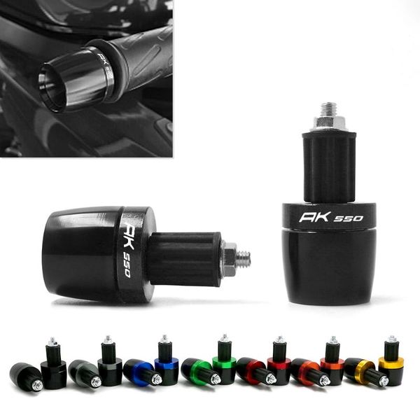 

motorcycle accessories handle bar hand grips ends for kymco ak550 ak 550 7/8" 22mm universal handlebar counterweight plug slider