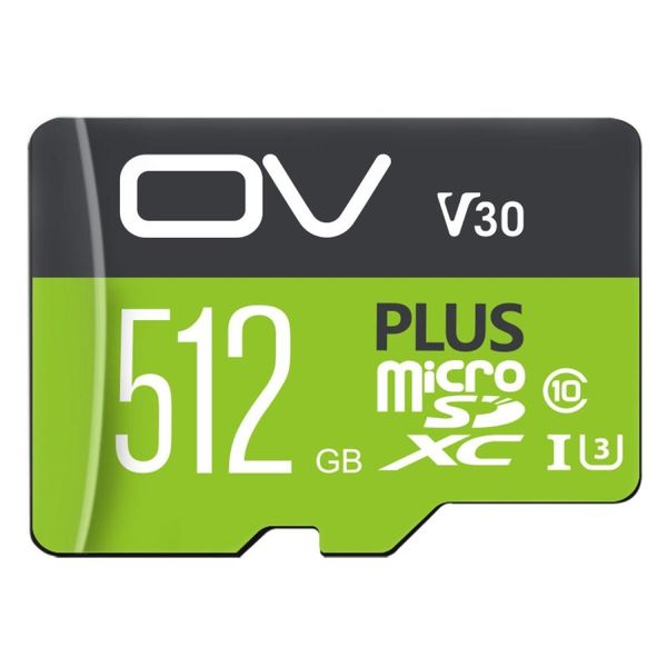 

ov 512gb v30 plus black-green high speed class 10 tf memory card