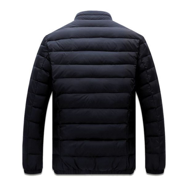 

big size white duck down men's winter jacket ultralight down jacket casual outerwear snow warm fur collar brand coat parkas lj201009, Black