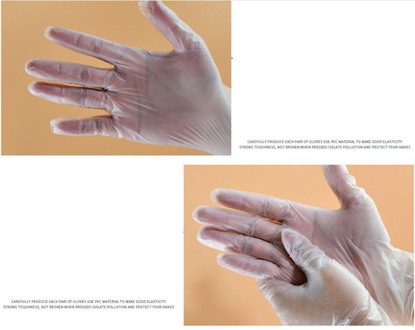 

pvc clear gloves disposable transparent hands protective home kitchen gloves household cleaning tool protective gloves ffa3698