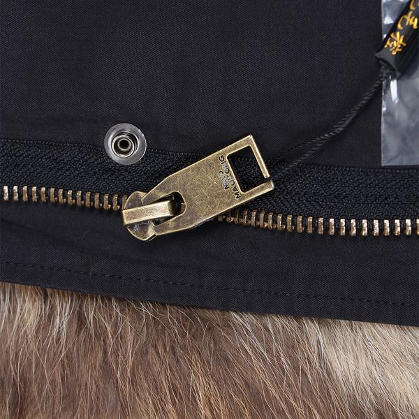 

natural fur lining parka coat real fur coat winter jacket women natural raccoon fur collar warm thick parkas lj201203, Black