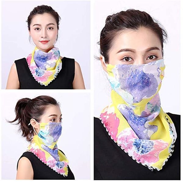 

summer outdoor riding for printing women fashion neck protector cycling half face masks sunscreen scarf mask neckerchief b42f