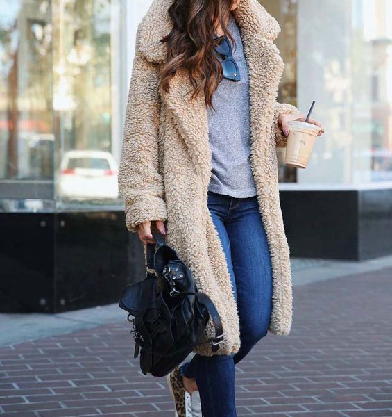 

2021 New Autumn Long Winter Woman Fur Hot Ladies Women Women's Stuffed Coat Plus Size Outwear Twie, Black