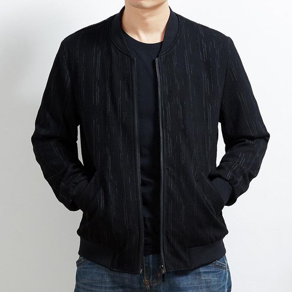 

8xl 7xl 6xl 5xl 2021 new jacket men's bomber jacket men's casual baseball collar print fashion smooth streetwear, Black;brown