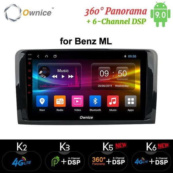 

ownice android 9.0 car dvd player k5 k6 for w209 w203 w168 m ml w163 w463 viano w639 vito vaneo gps radio 3601