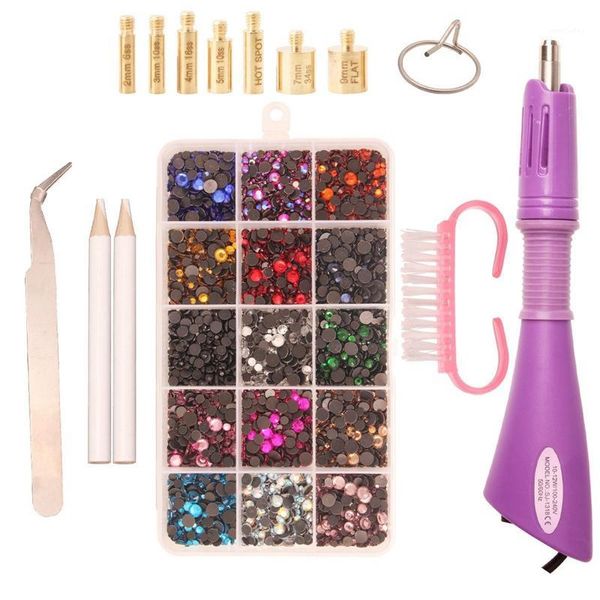 

cleaning brushes fix rhinestone applicator tool diy flatback wand setter kit , tweezers & brush us plug1