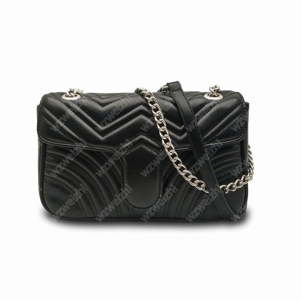 

seller women marmont bag shoulder bags pu leather sliver chain bags crossbody messenger bags female handbag wallet purse 5 colors