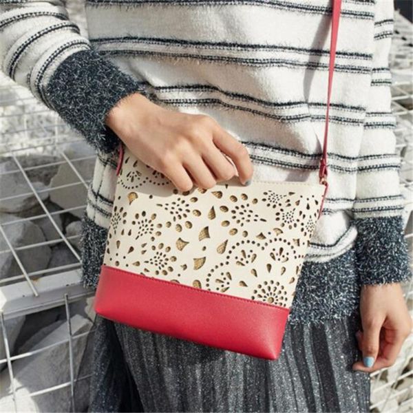 

summer bags for women 2020 fashion hollow out flower one-shoulder bucket bag mobile phone lace bag purse women messenger bags