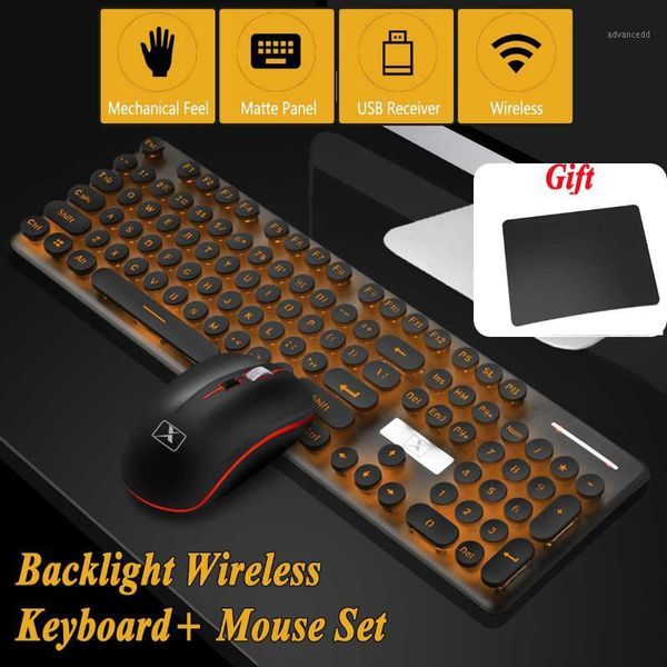 

seenda multimedia 2.4g wireless keyboard set rechargeable keyboard rechargeable mute led backlit gaming mouse pad set1