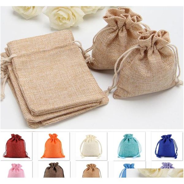 

burlap jute gifts bags for christmas plain vintage wedding xmas party favor candy gift package wrap bags 9 designs kka4566 zmc8i