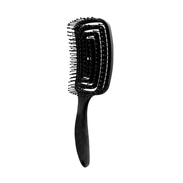 

1pc smooth hair large curved comb hollow arc mosquito coil design ocs brush scalp massage comb brush hair styling tool bbydvs, Silver