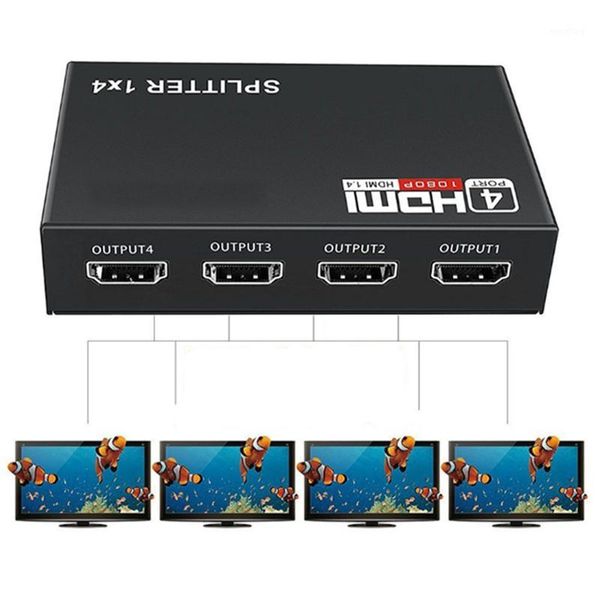 

1 x 4 splitter converter 1 in 4 out 1.4 splitter hdcp 1080p dual display for hdtv dvd ps3 xbox1