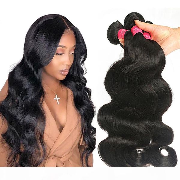 

9a peruvian body wave virgin hair 3 bundles unprocessed peruvian human hair body wave bundles gagaqueen brazilian virgin hair weave bundles, Black