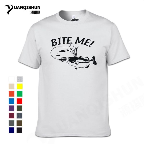 

bite me fish printed tshirt summer new men's fishings quality tees street casual hooded sweatshirt hoodie men t shirt