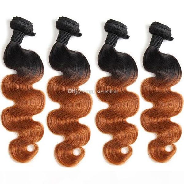 

peruvian virgin hair ombre human hair bundle peruvian body wave hair weaves 1b 27 1b 4 27 1b 30, Black