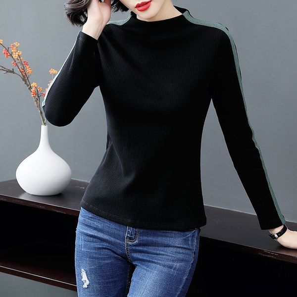 

am0bq high sleeves with coat clothing clothing long collar base coat autumn and winter 2020 with women's wear new clothes autumn women, White