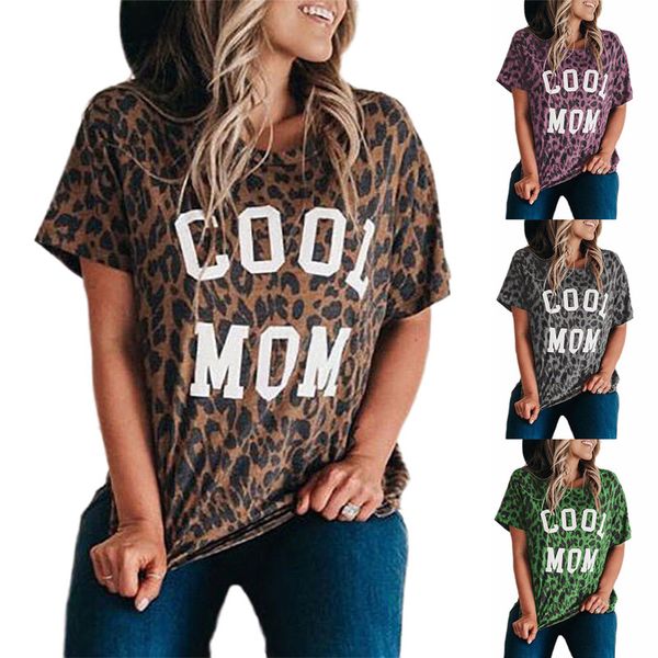 

women tshirt designer t shirts summer cool mom print short sleeved blouses crew neck t-shirt blouse womens tees s-2xl, White