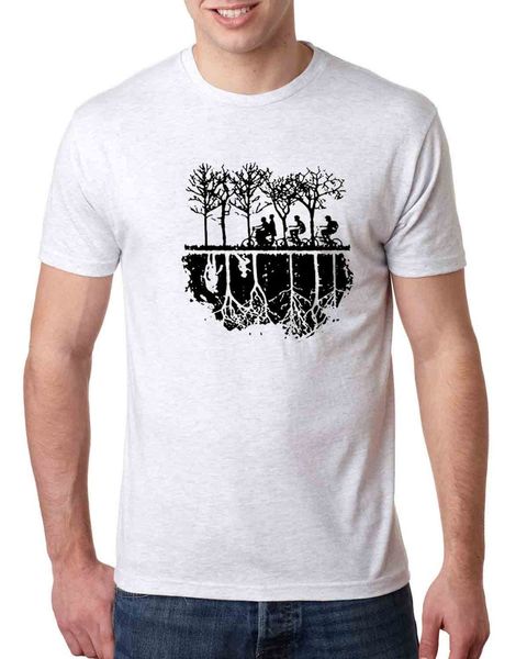 

new fashion summer new arrival men's short the upside down biker silhouette soft stranger fan maker hooded sweatshirt hoodie men t shir