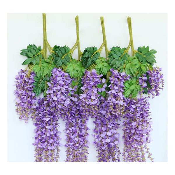 

artificial ivy flowers silk flower wisteria vine flower rattan for wedding centerpieces decorations bouquet garland h bbylzw bde_luck