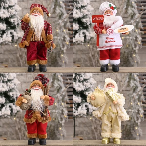 

l0qbi haobeqing decorative doll posture santa claus backpack doll dollcreative decoration christmas backpack santa claus standing new beuc5