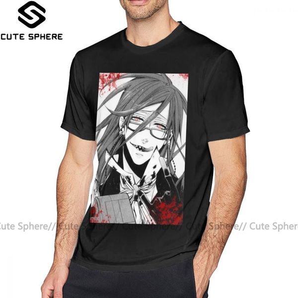 

black butler bloody grell sutcliff beach short sleeves oversize printed awesome tshirt sport hooded sweatshirt hoodie men t shirt