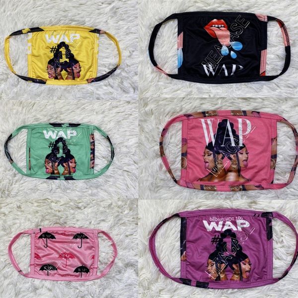 

60pcs/dhl new arrival women wap letter face mask dustproof protective covers mouth-muffle washable milk silk fabric breathable masks d102303, Black;white