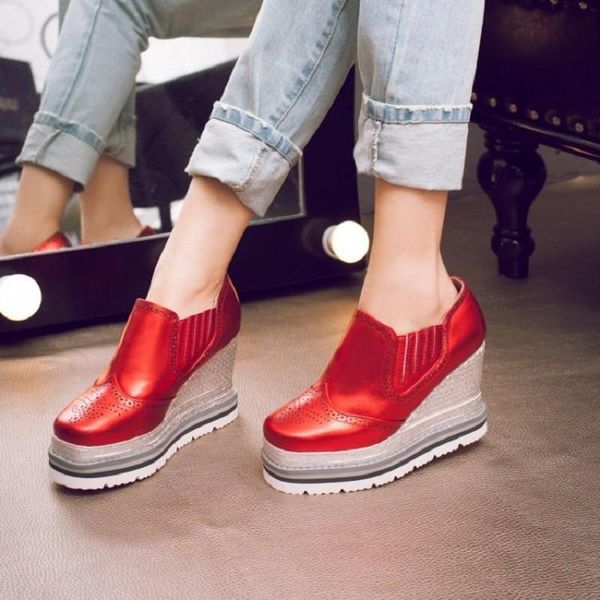 

dress shoes wedge high heels zapatos de plataformas y tacones pumps chaussure femme talon women, Black