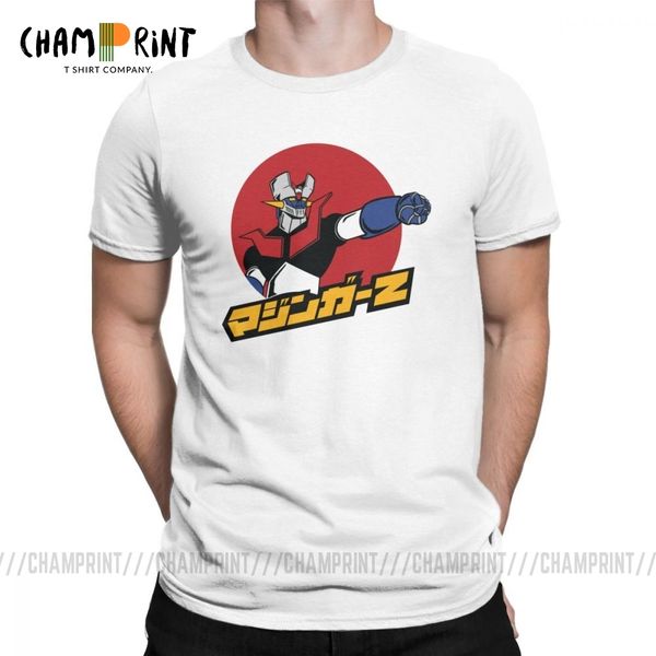 

sport 2019 fashion mazinger z t-shirt for men 100% cotton t shirts warrior robot japan anime short sleeve tee shirt gift idea clothing