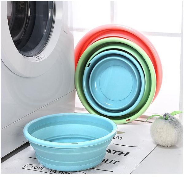 

folding bucket portable collapsible basins camping washbasin car wash bucket tourism water bucket household clean sqcjno