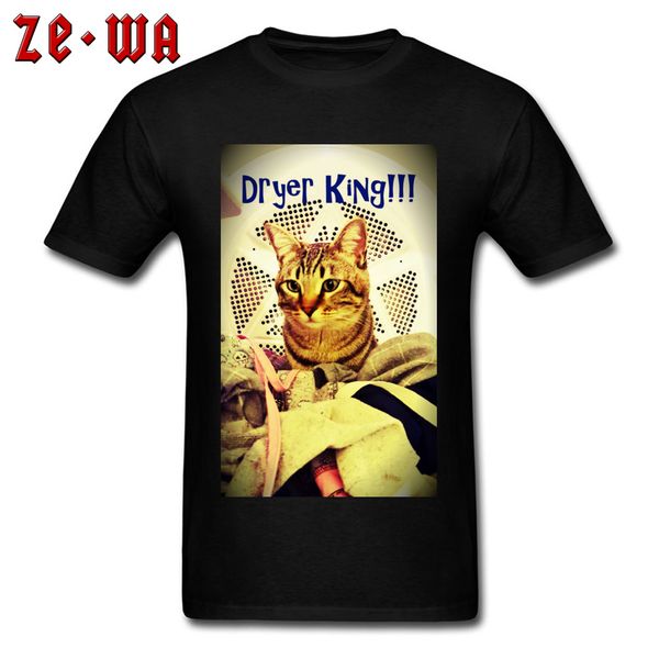 

sport cute little cat dryer king kitten t shirt lovers day gift for friend 2018 new coming collge student tee shirt ing