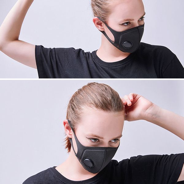 

ud5face mask dust mssk filters reusable black individually packaged washable masks with breathing valve dhl express f